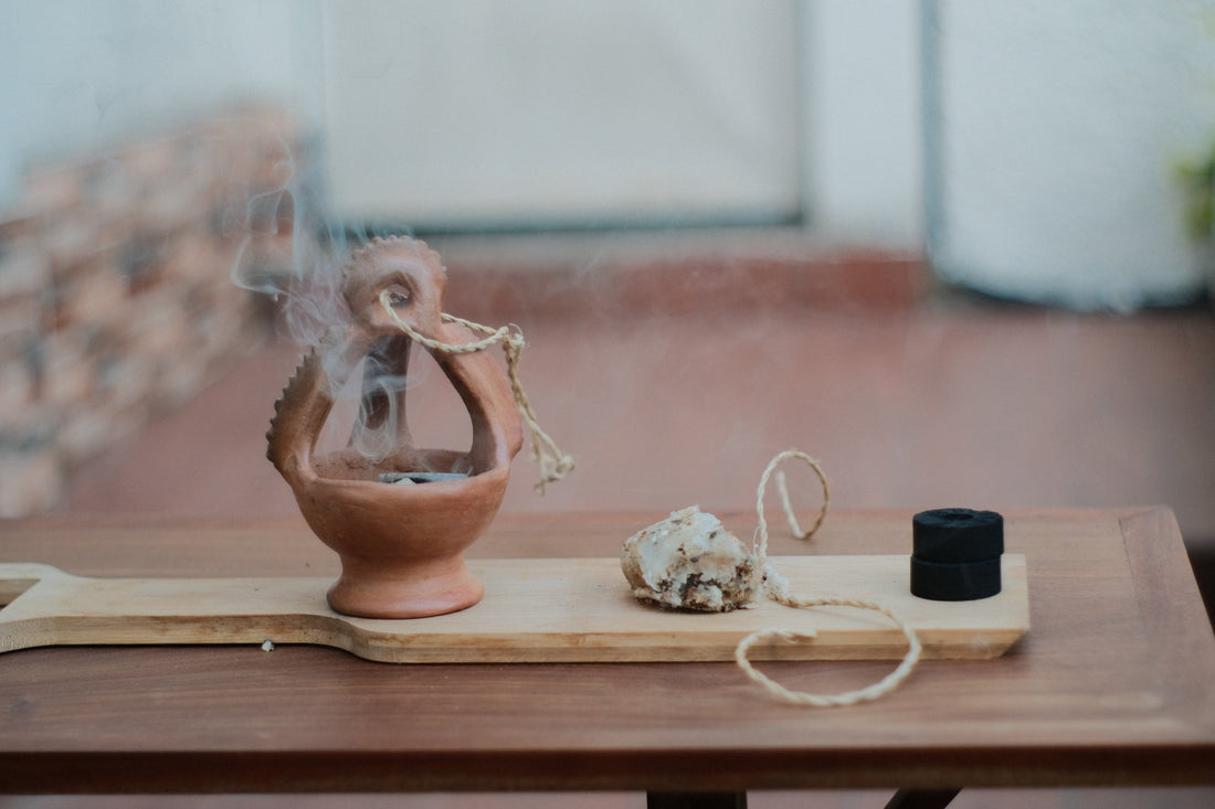 How to Burn Copal Resin: Rax Pom Mayan Copal Ritual with a Handmade Clay Copalera