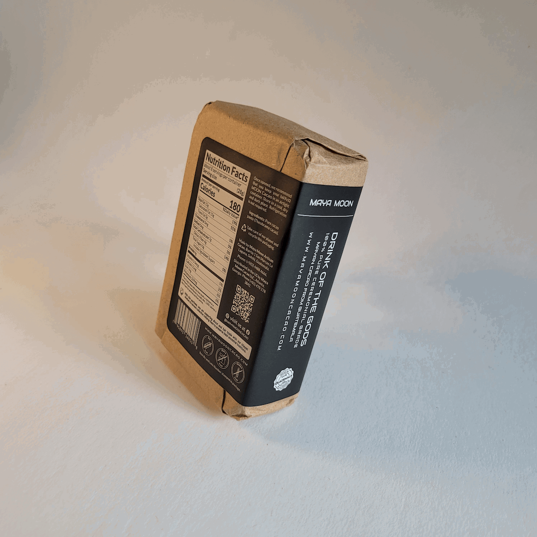 Mayan organic ceremonial Cacao (1/2 Lb Solid Block) - Maya Moon Cacao