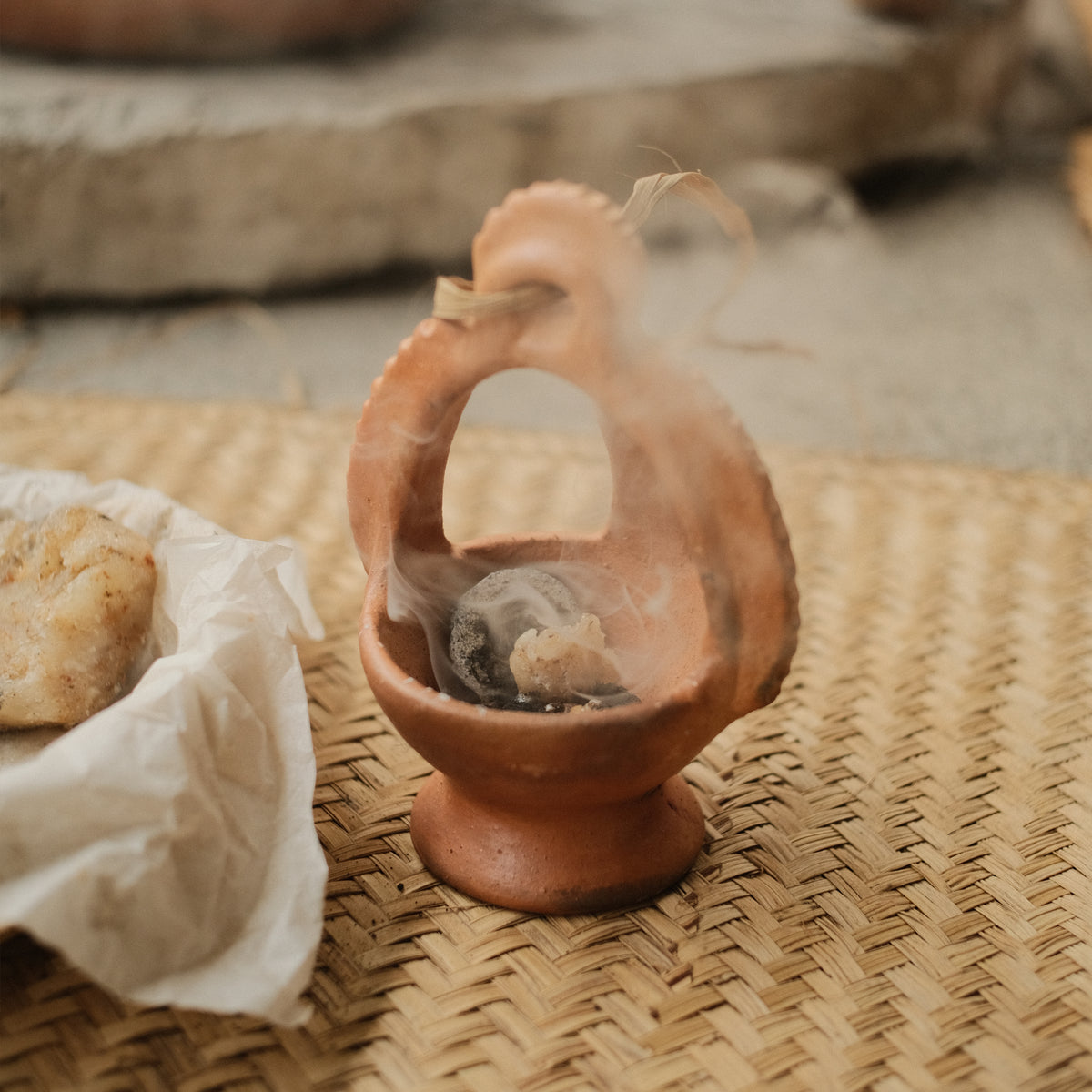 Handmade Clay Copalera | Copal Incense Burner