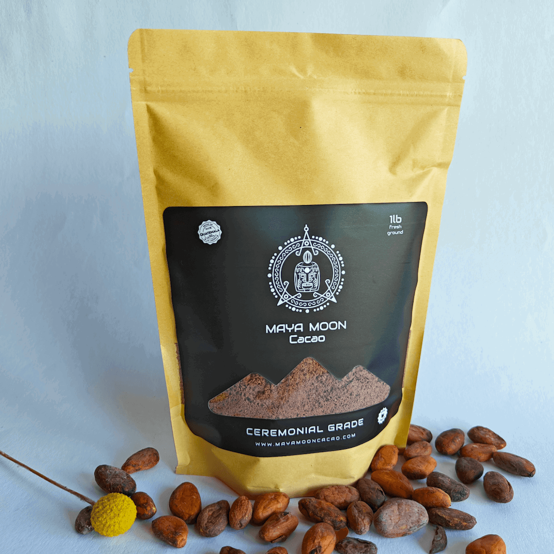 Mayan organic ceremonial Cacao (1 Lb Fresh Ground) - Maya Moon Cacao