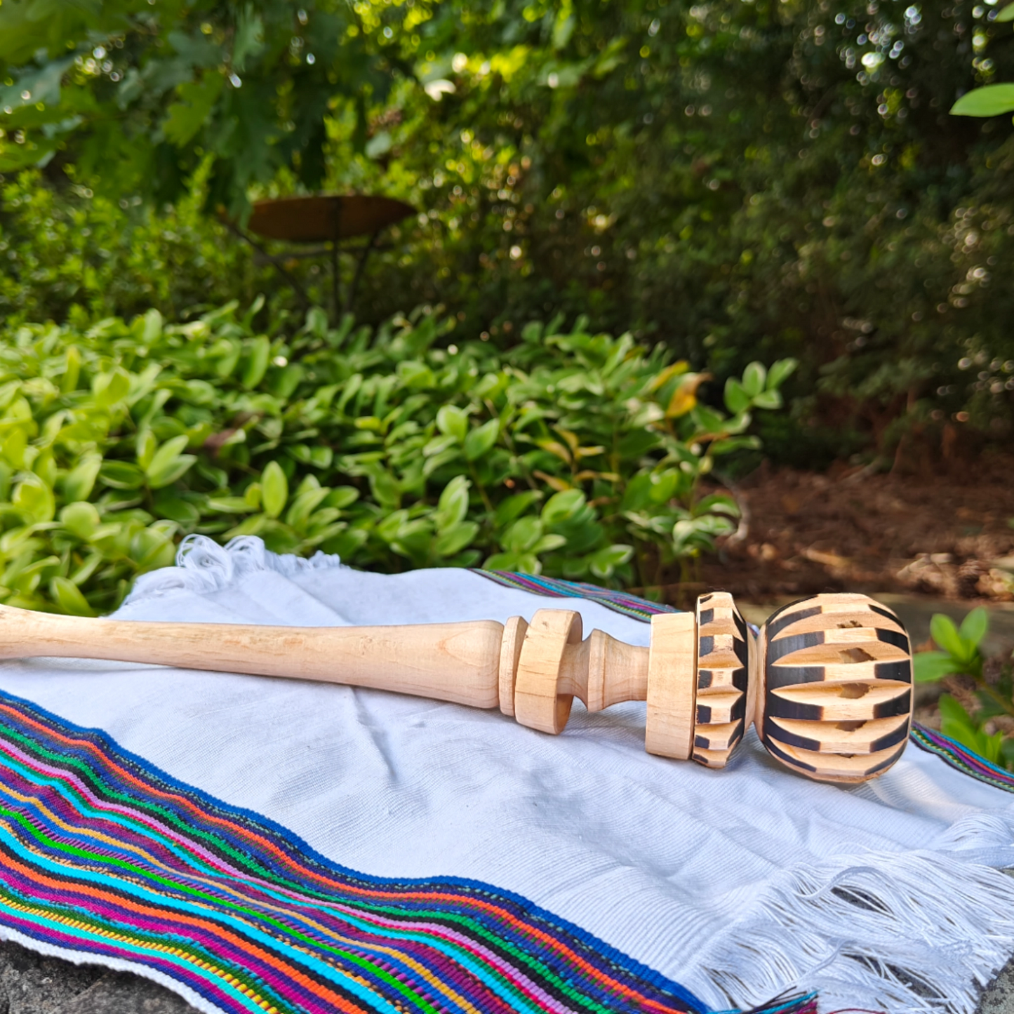 12-inch long Handmade Wooden Cacao Mixer, Elevate Your Ceremonial Cacao Experience