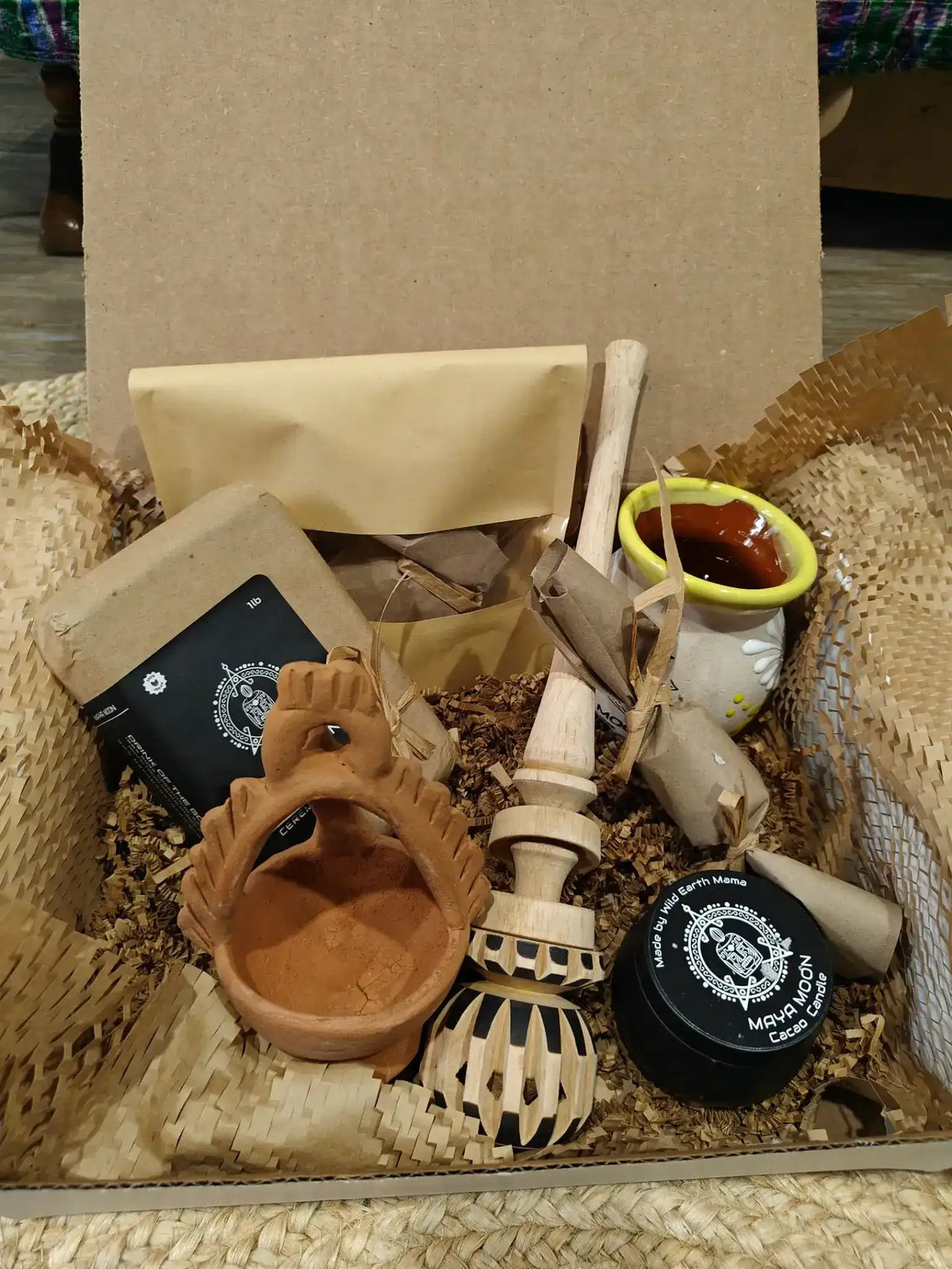 ceremonial cacao - Sacred Heart Ceremonial Cacao Ritual Kit by Maya Moon Cacao - ethically sourced, fair-trade certified