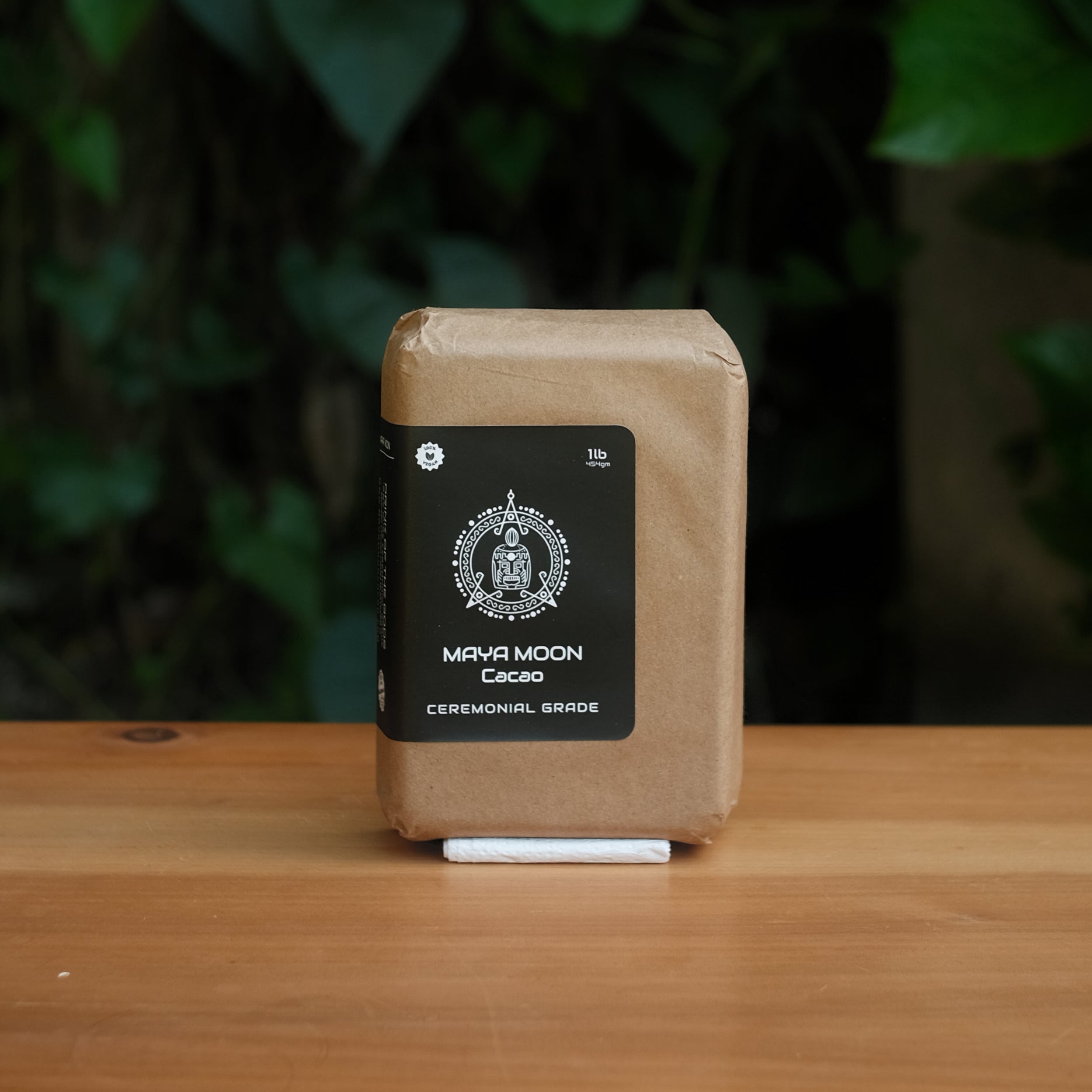 1 lb block – ceremonial cacao, vegan dark chocolate alternative