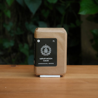 1 lb block – ceremonial cacao, vegan dark chocolate alternative